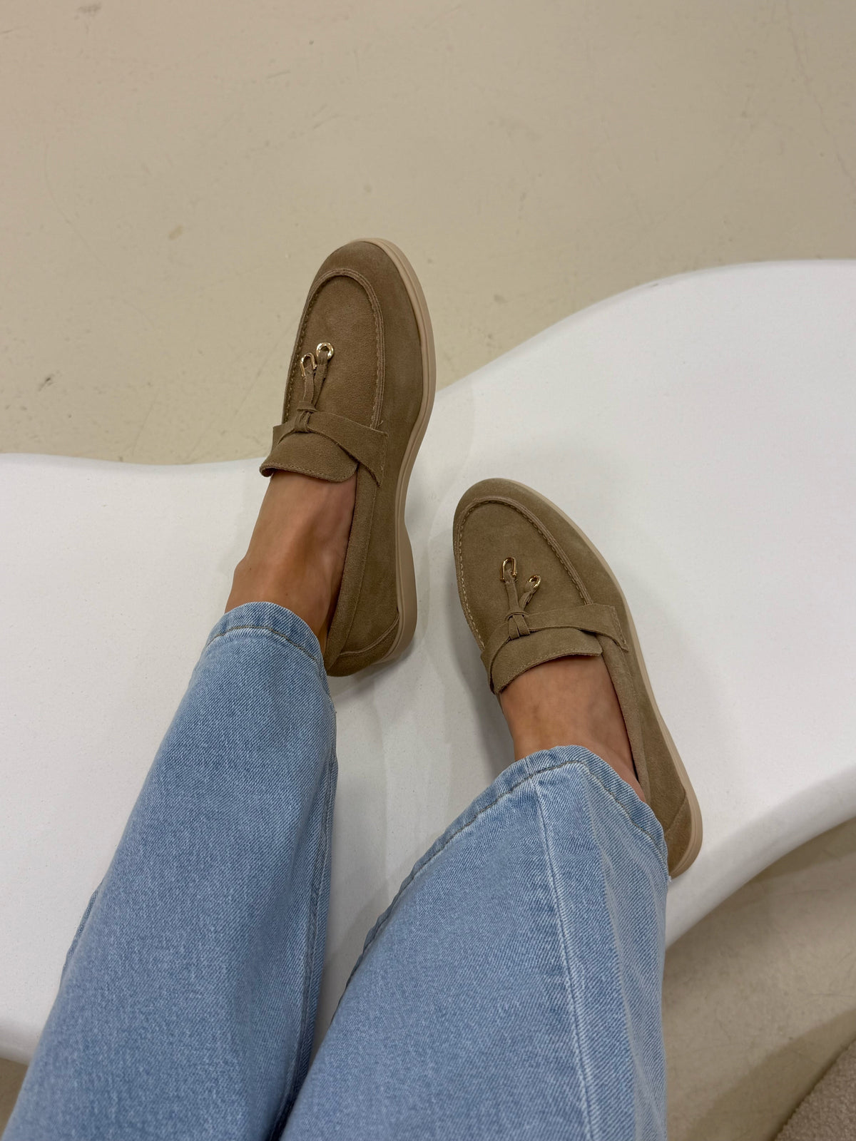 Real suede yacht loafers