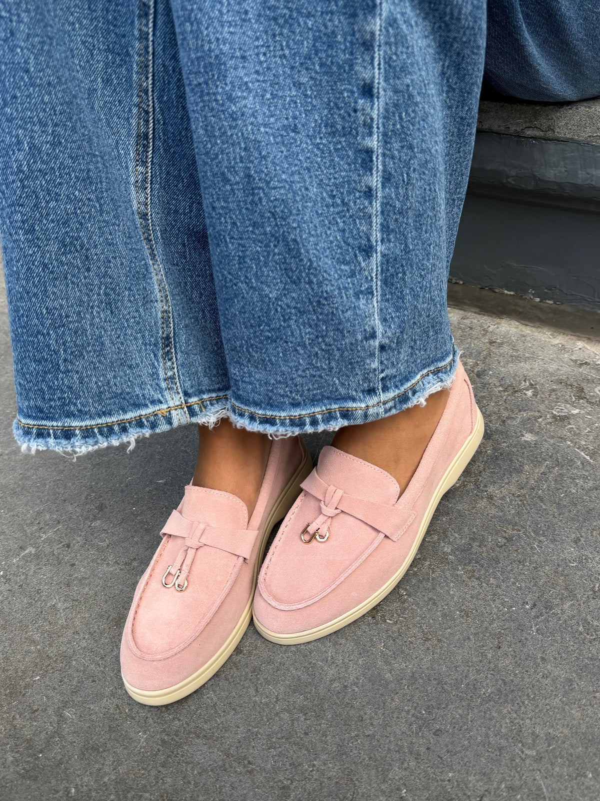 Real suede yacht loafers