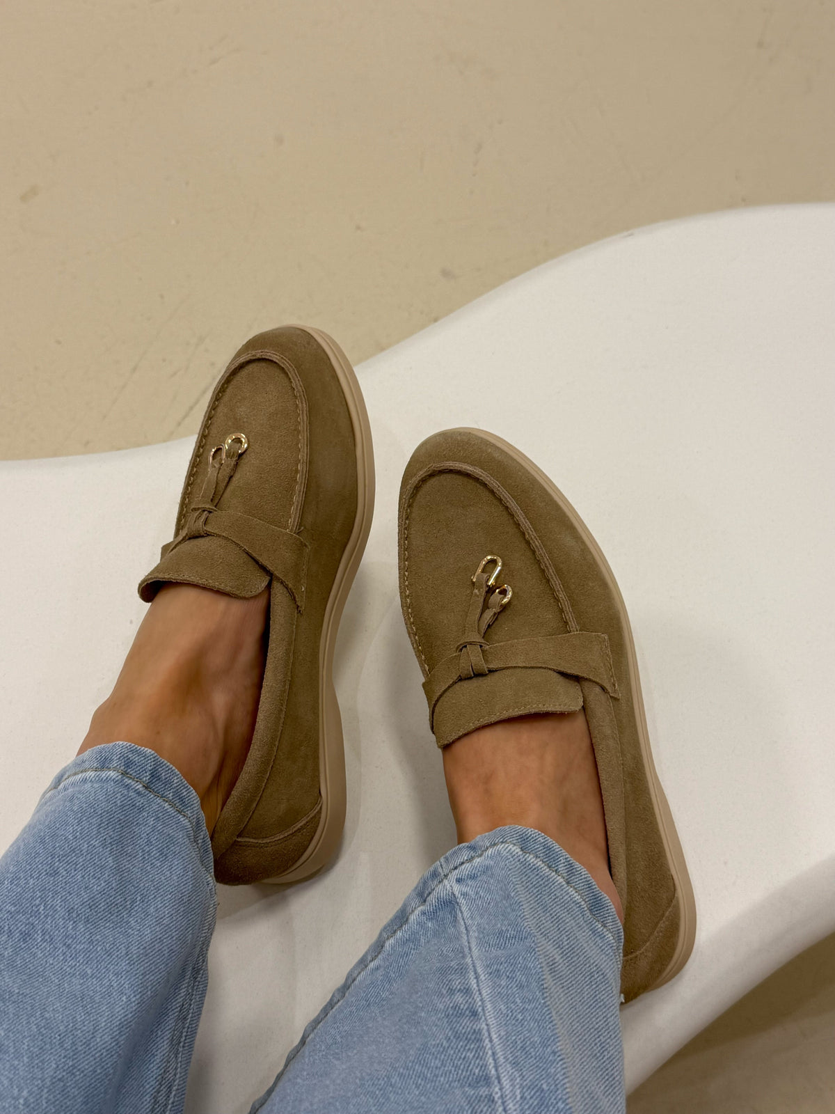 Real suede yacht loafers