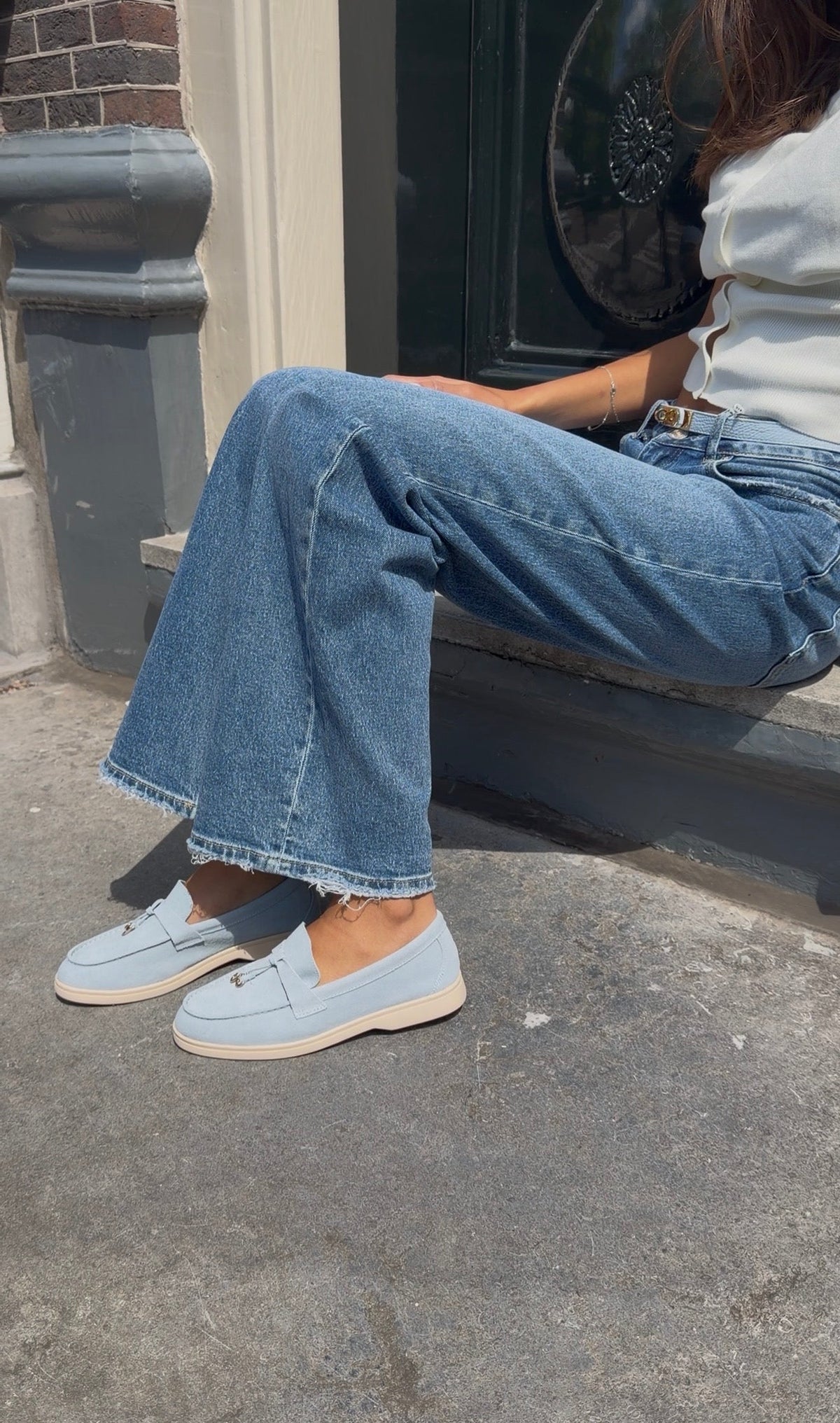 Real suede yacht loafers