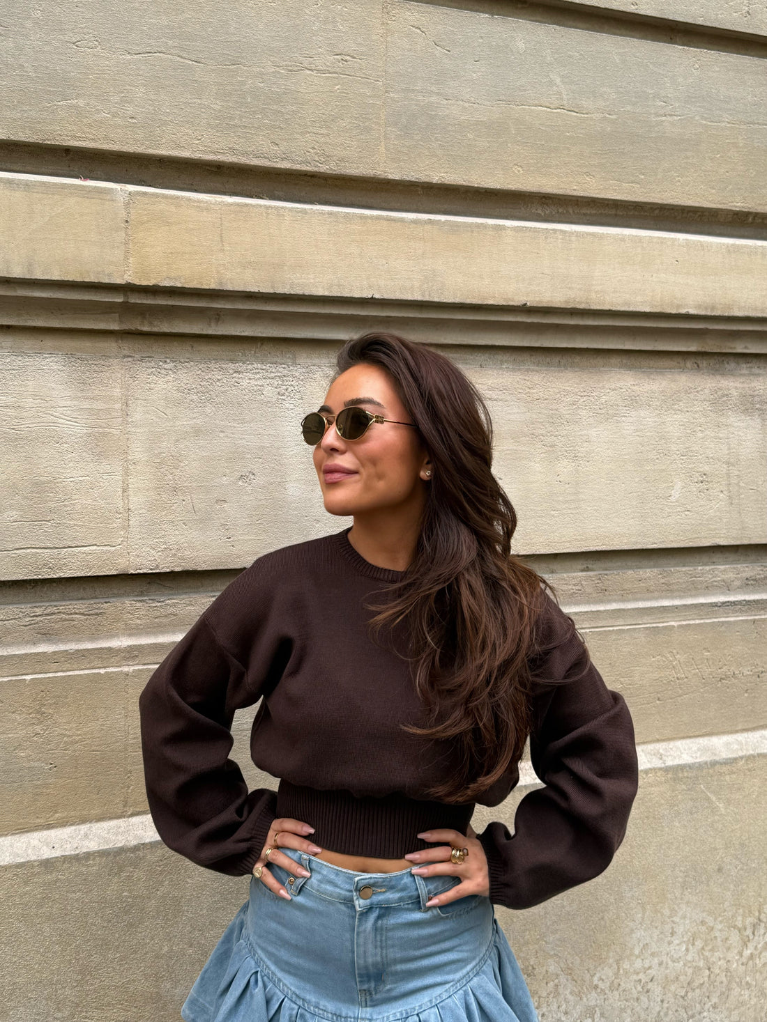 Mae cropped sweater