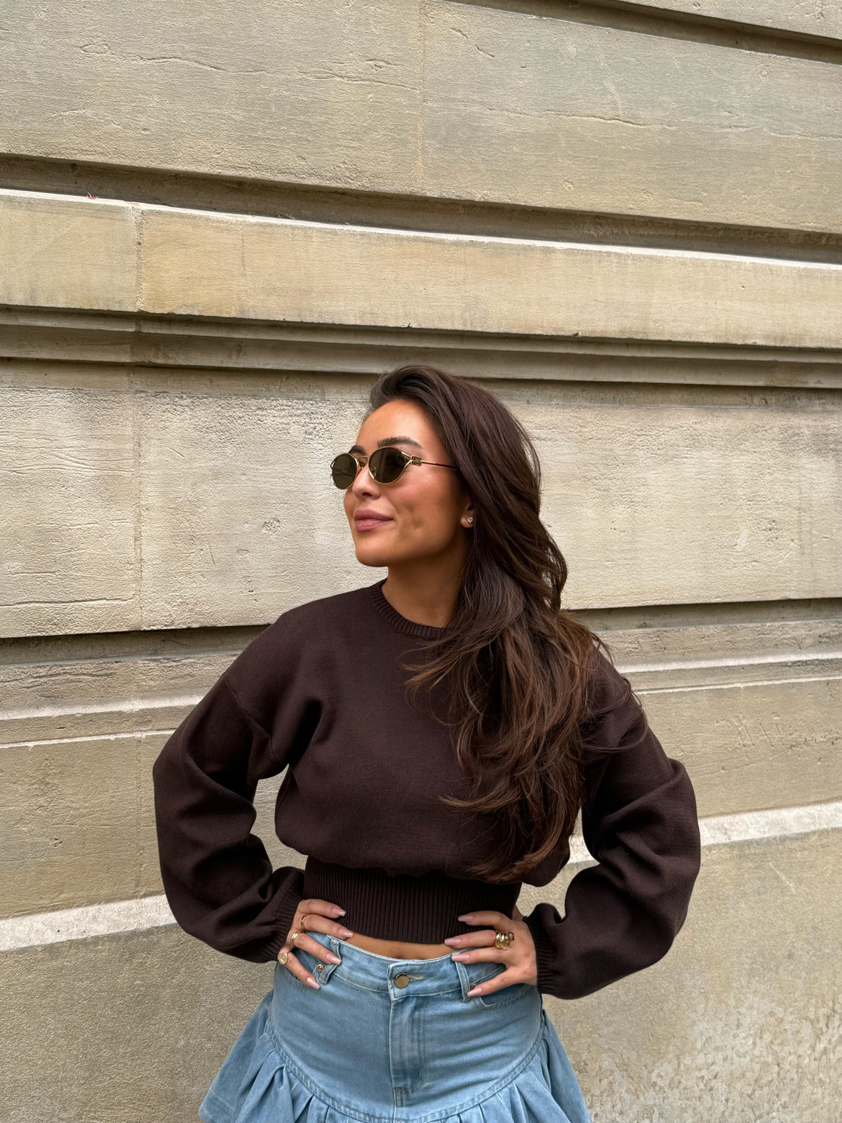 Mae cropped sweater