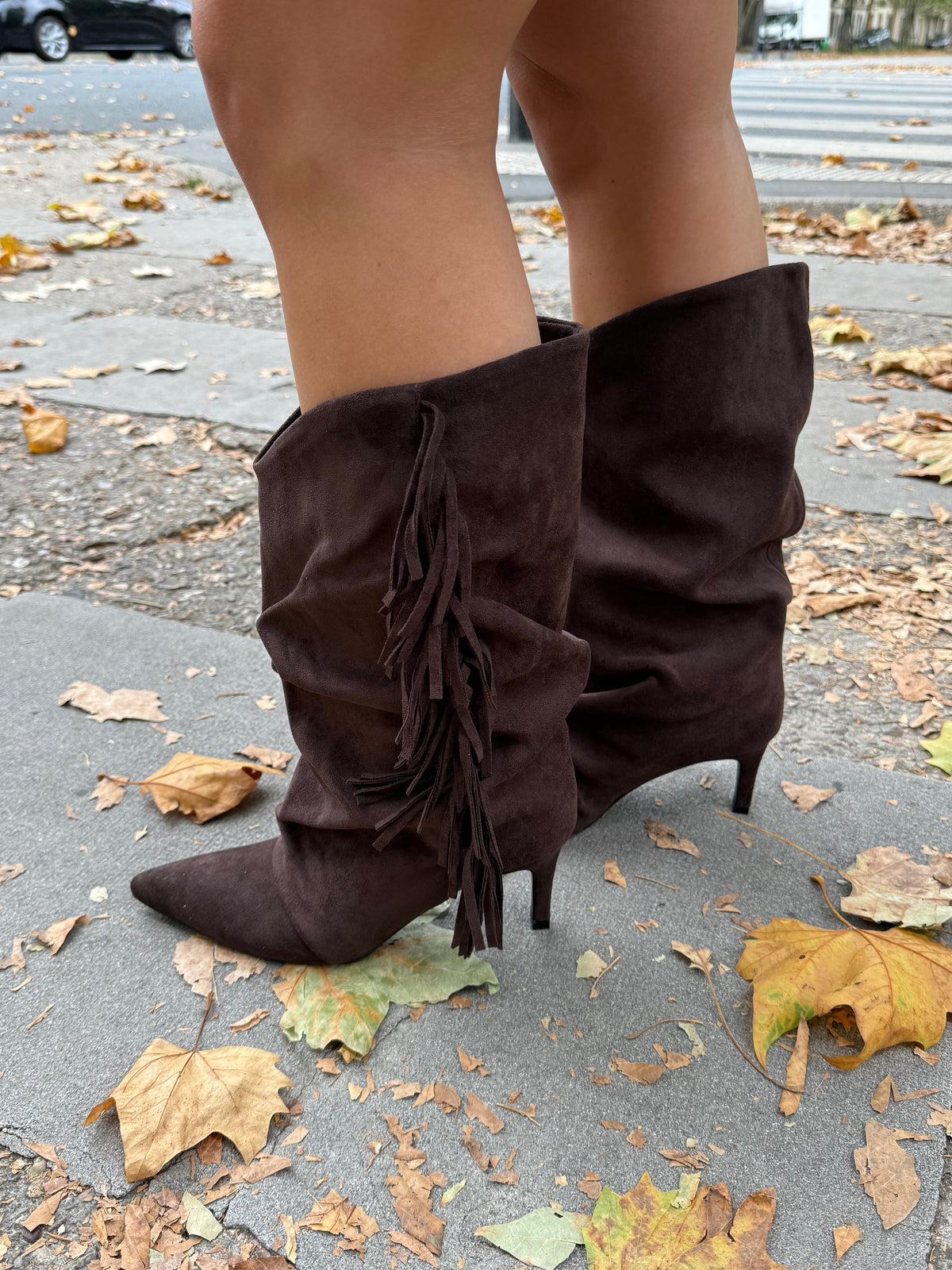 Fringe boots