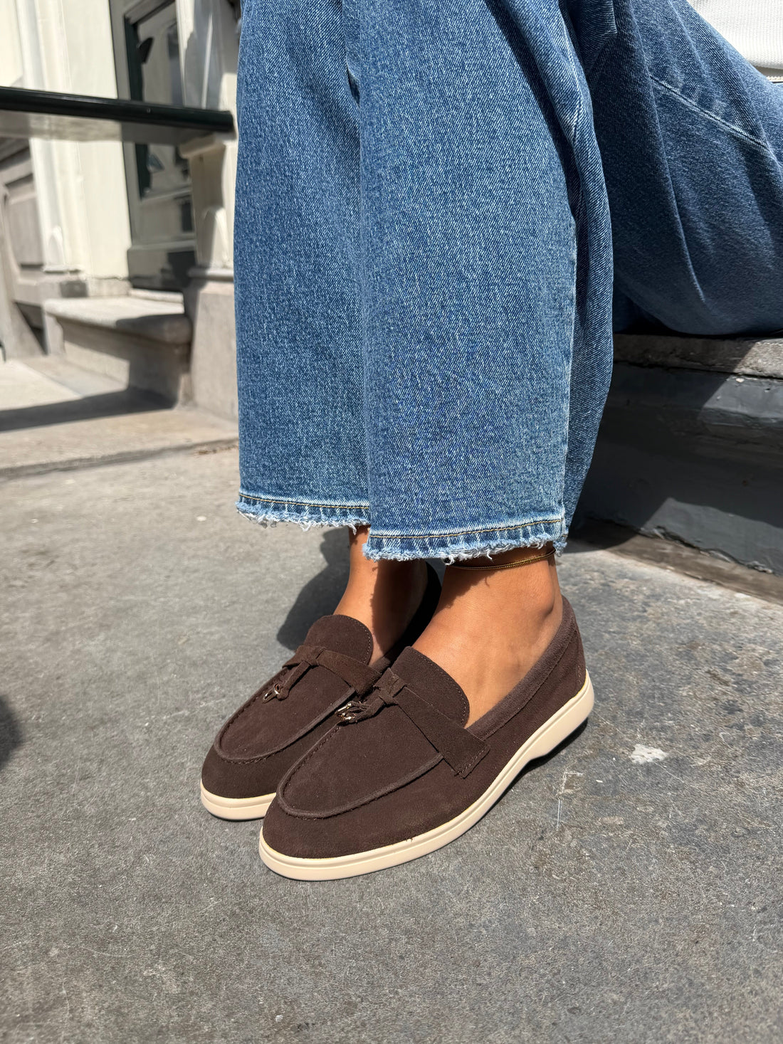 Real suede yacht loafers